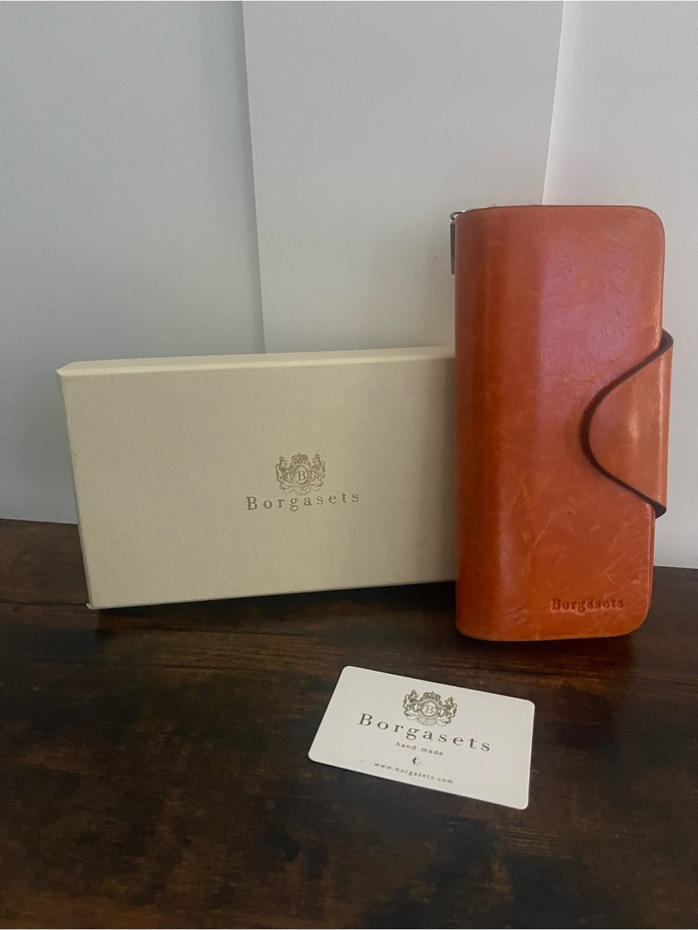 Orange Leather Women's Wallet